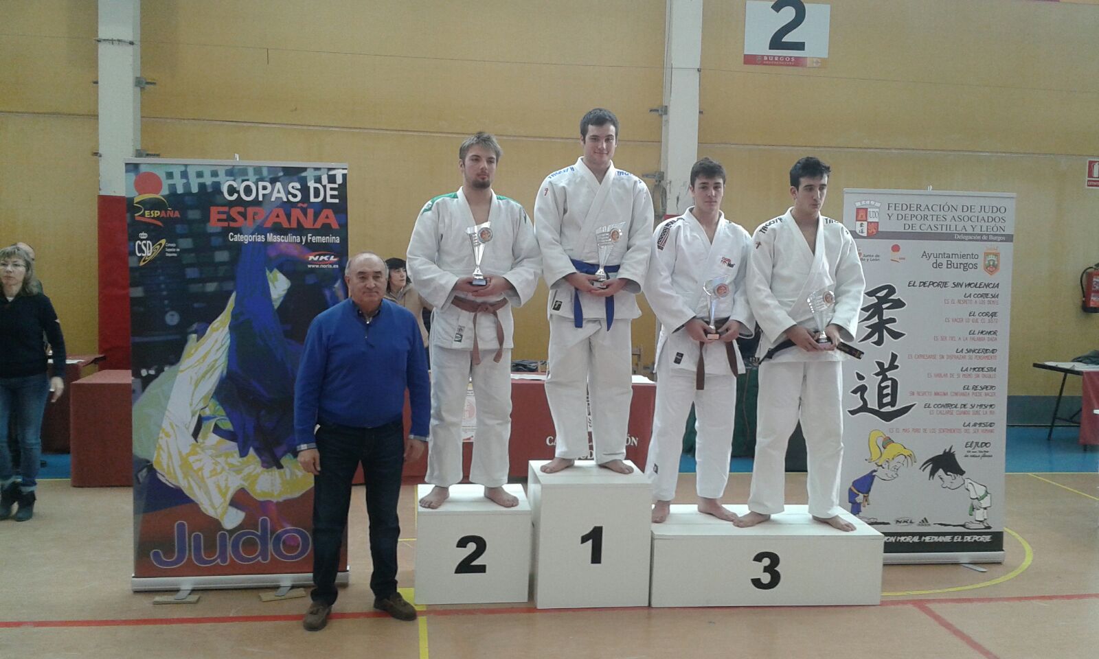 4 medallas para los Judokas Navarros en la Copa de Espa&ntilde;a Cadete de Burgos 08-01-17